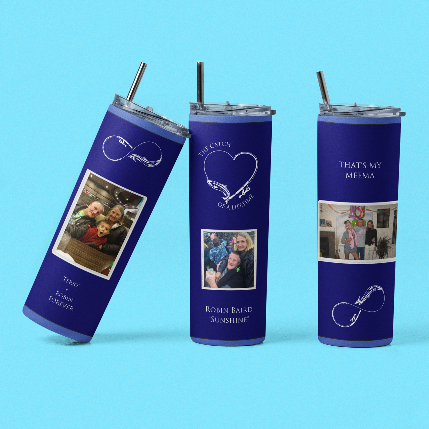 Customizable Commemorative Catch Of A Lifetime 20oz Skinny Tumbler