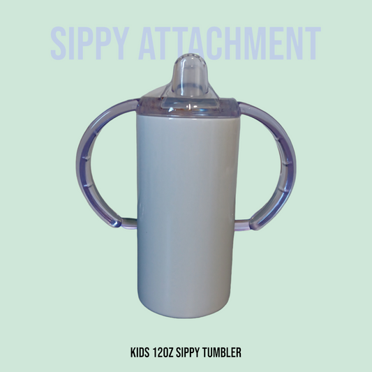 Create Your Own 12oz Kids Sippy Tumbler (w/ two attachments!)